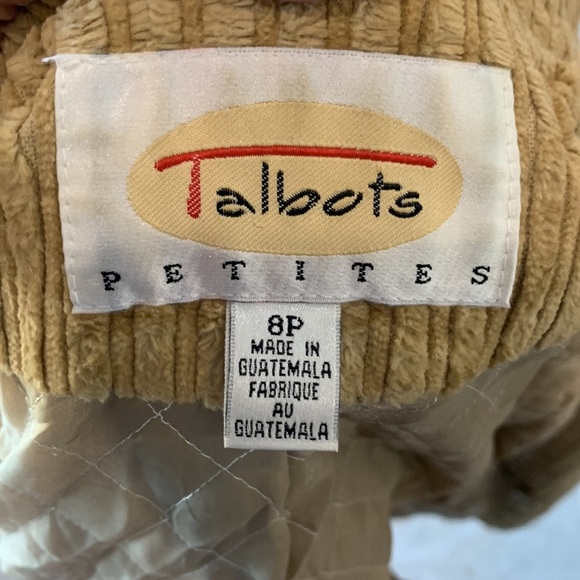 Talbots Tan Double‎ Breasted Coat. Size 8 P - Picture 13 of 14